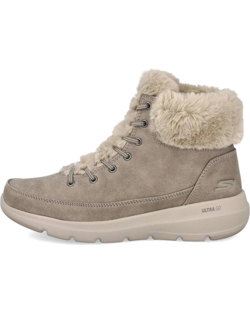 SKECHERS ON-THE-GO GLACIAL ULTRA 144202 - STIVALI INVERNALI TAUPE DA DONNA TAUPE