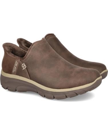 SKECHERS SLIP-INS RELAXED FIT EASY GOING 167872 MODERN HOUR CHOCOLATE LOAFERS CHOCOLATE