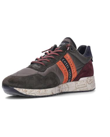 CETTI C-1308 HERREN SNEAKER MULTIMATERIAL WILDLEDER BRAUN/KHAKI MARRóN