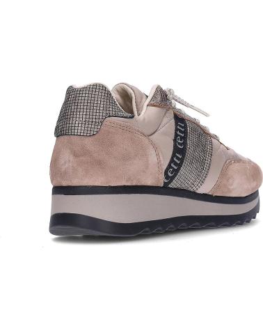 ZAPATILLAS CETTI C-849 DE PIEL ANTE TAUPE MARRóN