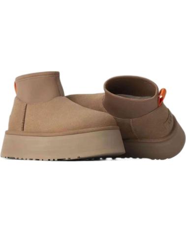 UGG CLASSIC MINI DIPPER BOTTINES CUIR CHÂTAIGNE CUERO