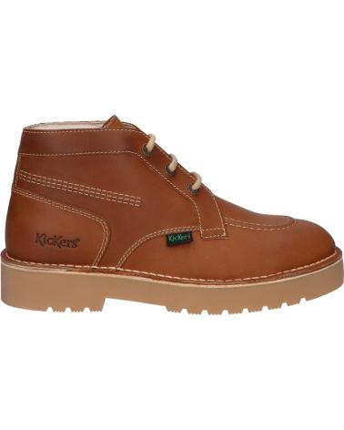 STIVALETTI KICKERS DALTREY CHUCK COW PULL UP MILLED-CONKER 93 MARRON TAN 947334-60 93 MARRON TAN