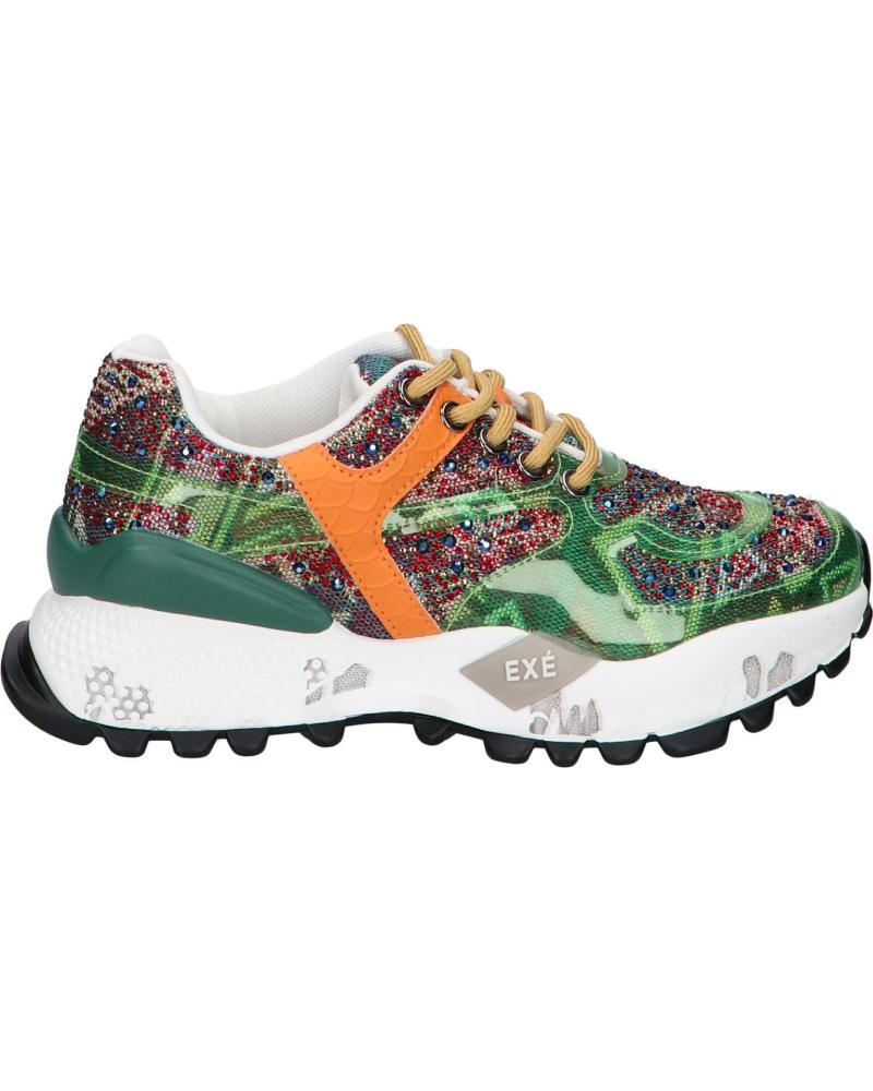 ZAPATILLAS EXE D190608-24 STRASS GREEN ORANGE STRASS GREEN ORANGE
