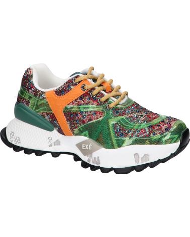 ZAPATILLAS EXE D190608-24 STRASS GREEN ORANGE STRASS GREEN ORANGE