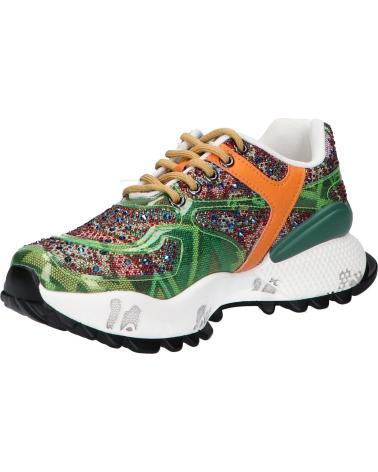 ZAPATILLAS EXE D190608-24 STRASS GREEN ORANGE STRASS GREEN ORANGE