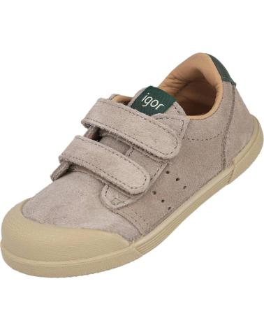 IGOR ZAPATILLAS BAREFOOT SUEDE TAUPE TAUPE