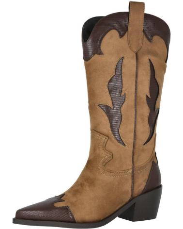 AZAREY 462K083 STIVALI COWBOY CON GAMBALE DECORATO COLORE TERRA TIERRA