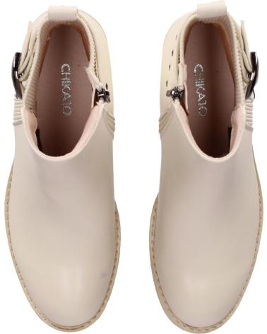 BOTTINES CHIKA10 PILAR 29 BEIGE À TALON ET CLOUS BEIG-BEIGE