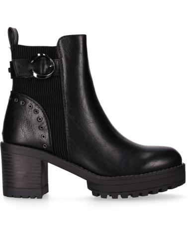 CHIKA10 PILAR 29 SCHWARZE STIEFELETTEN MIT ABSATZ UND METALLDETAILS NEGRO-BLACK