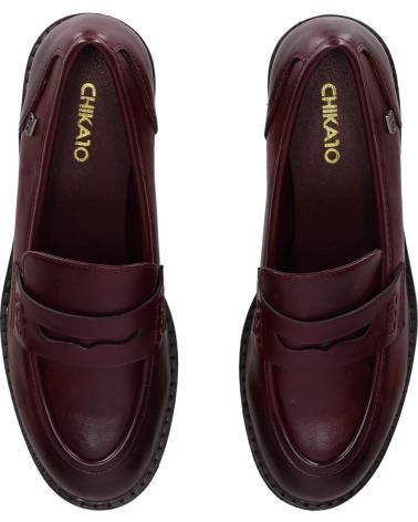 MOCASSINS À TALON CHIKA10 PILAR 26 COULEUR VIN VINO-WINE