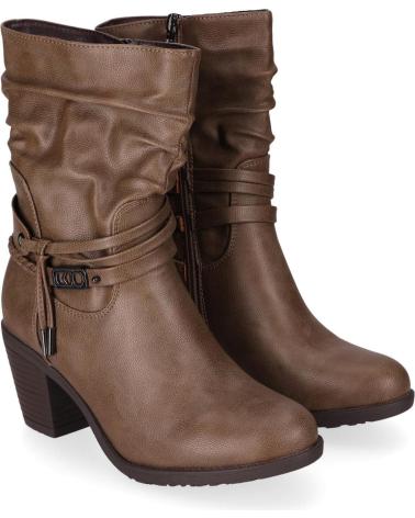 CHIKA10 KURAZO 41 TAUPE STIEFEL MIT ABSATZ UND GERAFFTEM DETAIL TAUPE-TAUPE