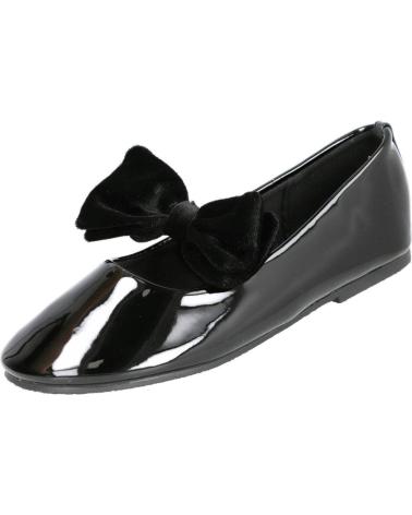 BAILARINAS BUBBLE BOBBLE C1531 DE CHAROL NEGRO CON LAZO NEGRO