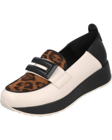 AZAREY 462K495 LOAFER MIT LEOPARDENMUSTER UND SCHWARZ-EIS-VERZIERUNG HIELO