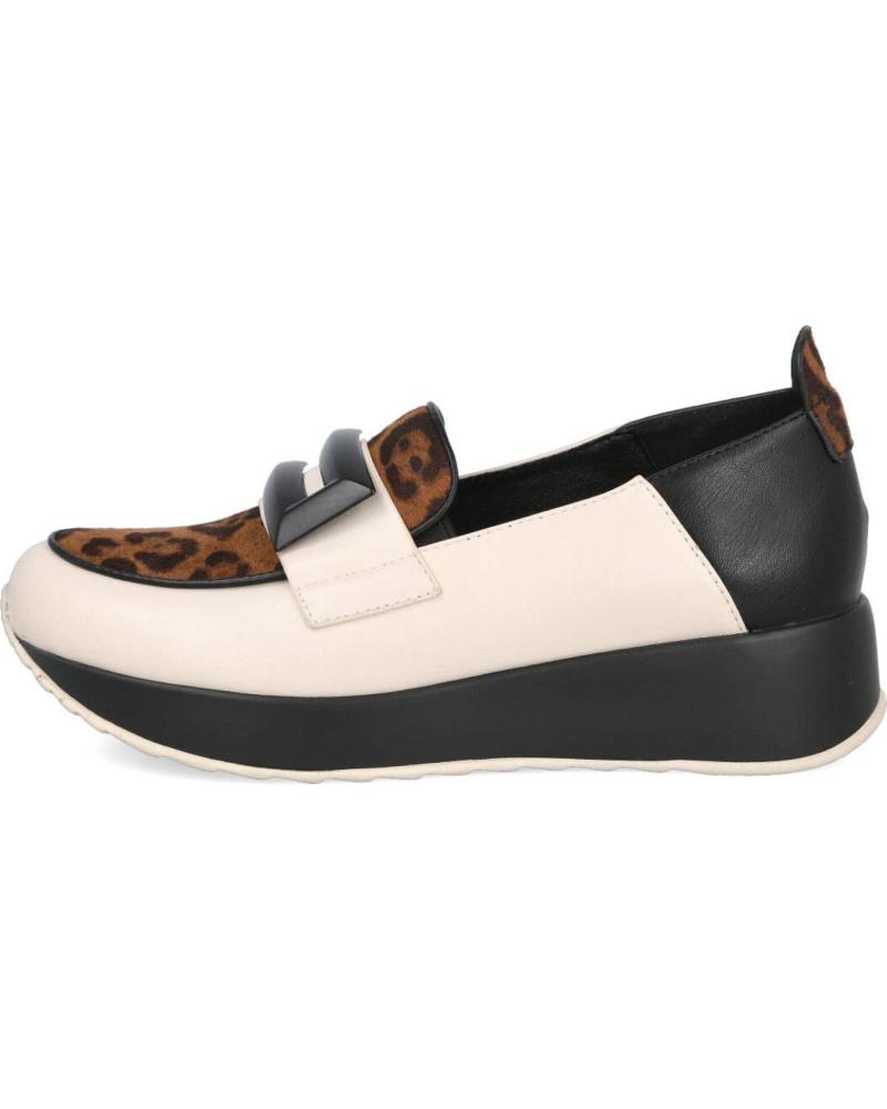 AZAREY 462K495 LOAFER MIT LEOPARDENMUSTER UND SCHWARZ-EIS-VERZIERUNG HIELO