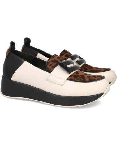 AZAREY 462K495 LOAFER MIT LEOPARDENMUSTER UND SCHWARZ-EIS-VERZIERUNG HIELO