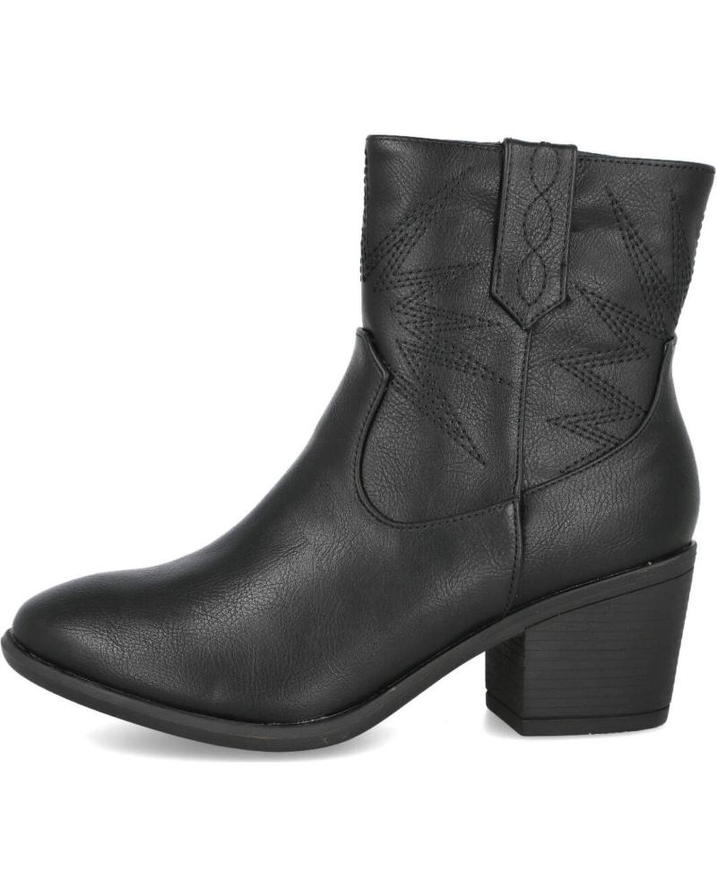 L&R SHOES COWBOY-STIEFELETTEN DAVINIA BL134-3 MIT ABSATZ SCHWARZ NEGRO