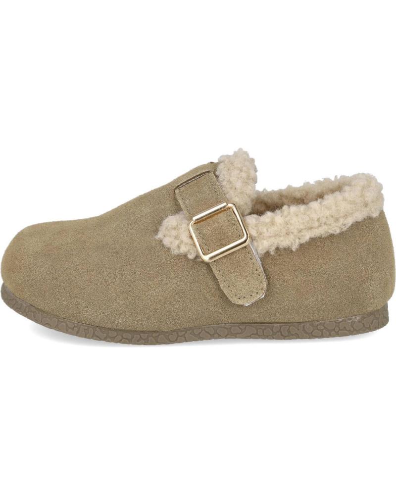 BUBBLE BOBBLE KIDS WINTER CLOGS C1492 TAUPE WITH FUR LINING TAUPE