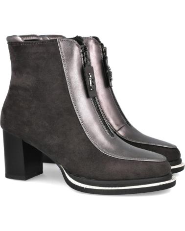 STIVALETTO CON TACCO AZAREY 462K274 CON CERNIERA CENTRALE GRIGIA GRIS