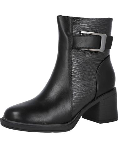 BOTTINES L&R SHOES DAVINIA BL132-1 TALON MOYEN NOIRES NEGRO