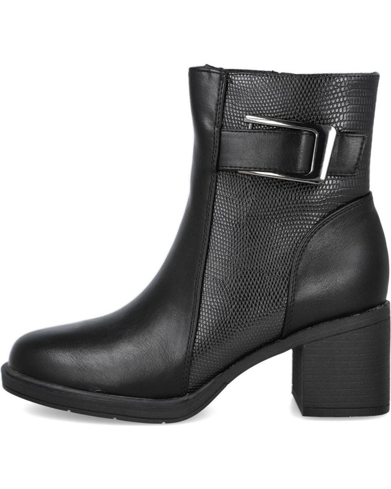 BOTTINES L&R SHOES DAVINIA BL132-1 TALON MOYEN NOIRES NEGRO