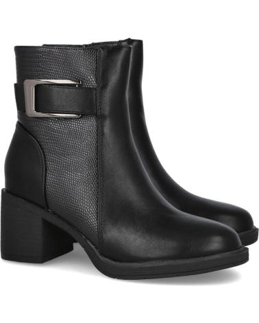 BOTTINES L&R SHOES DAVINIA BL132-1 TALON MOYEN NOIRES NEGRO