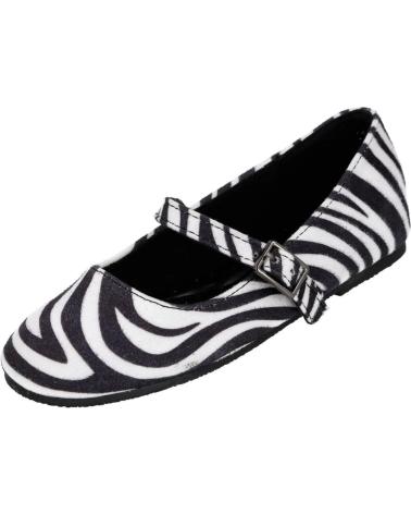 BUBBLE BOBBLE C1530 - SCARPE MARY JANE CON STAMPA ANIMALIER ZEBRA CEBRA