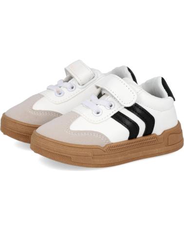 BUBBLE BOBBLE C1177 TÊNIS CASUAIS BRANCO-PRETO BLANCO-NEGRO