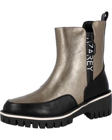 AZAREY 462K496 - STIVALETTO CHELSEA SPORT ORO METALLIZZATO CON SUOLA CARRARMATO ORO