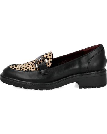 L&R SHOES DAVINIA BL129-1 - MOCASSIN IMPRIMÉ ANIMAL NOIR PRINT NEGRO