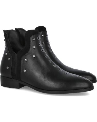 AZAREY 462K103 STIVALETTI NERI CON BORCHIE METALLICHE NEGRO