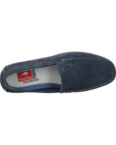 FLUCHOS F1729 LEDER MOKASSIN OZEANBLAU OCEANO