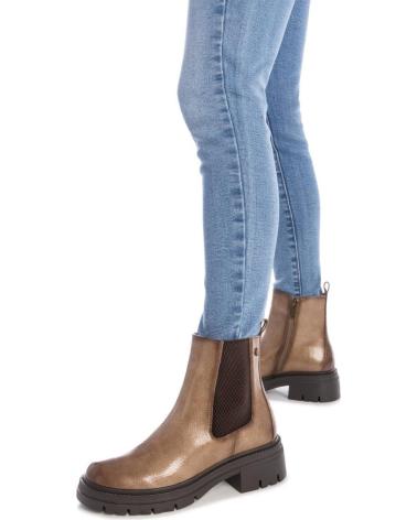 STIVALI CHELSEA XTI 144297 BEIGE CON SUOLA CARRARMATO BEIGE