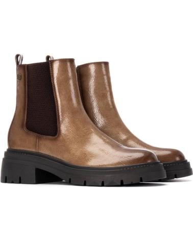 STIVALI CHELSEA XTI 144297 BEIGE CON SUOLA CARRARMATO BEIGE