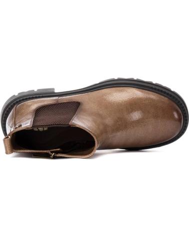 STIVALI CHELSEA XTI 144297 BEIGE CON SUOLA CARRARMATO BEIGE