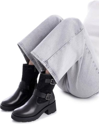 XTI BOTAS MOTERAS 144310 NEGRAS DE NEGRO