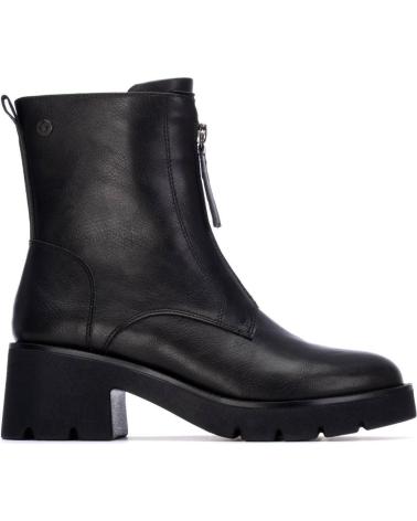 STIVALI XTI 144312 NERI CON CERNIERA FRONTALE E SUOLA CARRARMATO NEGRO