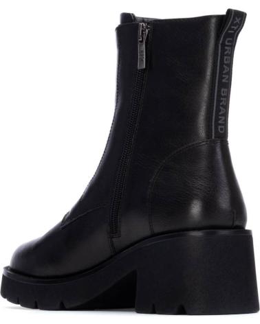 STIVALI XTI 144312 NERI CON CERNIERA FRONTALE E SUOLA CARRARMATO NEGRO