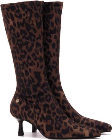 XTI MID-CALF BOOT 144703 LEOPARD PRINT LEOPARDO