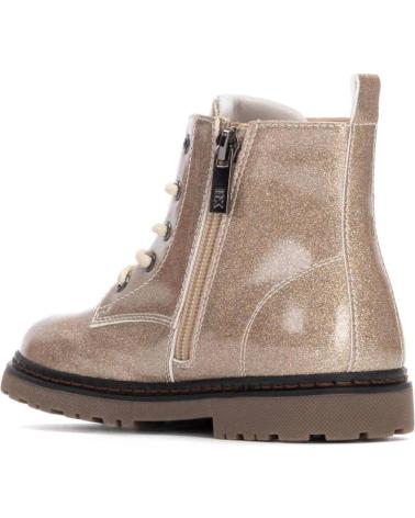 XTI GLITTER ANKLE BOOTS 151384 NUDE WITH LLAMA DECORATION NUDE