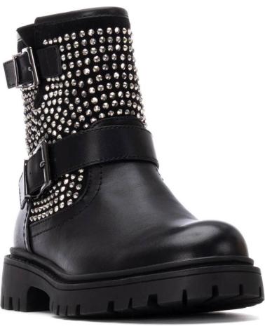 STIVALI BIKER XTI 151401 NERI CON BORCHIE E FIBBIE NEGRO