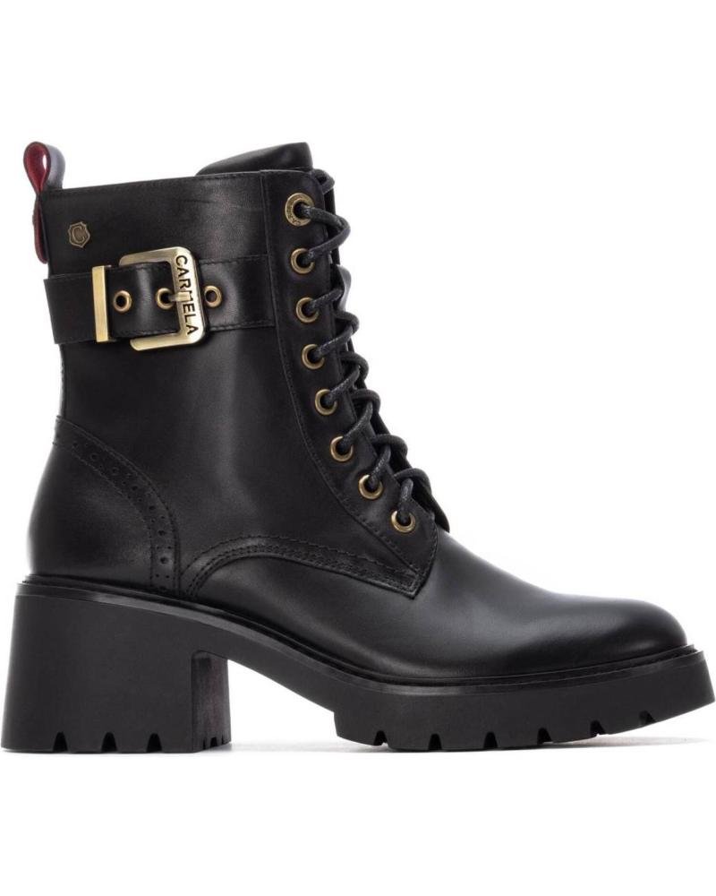 STIVALETTO CARMELA 162568 NERO CON LACCI E FIBBIA NEGRO