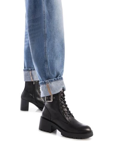 STIVALETTO CARMELA 162568 NERO CON LACCI E FIBBIA NEGRO