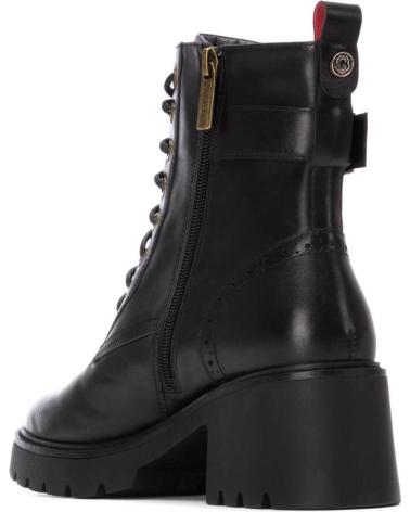 STIVALETTO CARMELA 162568 NERO CON LACCI E FIBBIA NEGRO