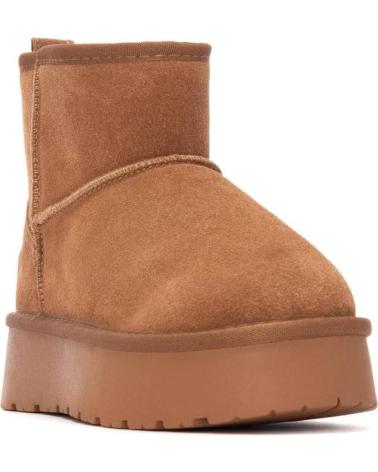STIVALETTO CARMELA 162632 CAMMELLO TIPO UGG CON PLATEAU CAMEL