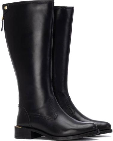 Inizio-CARMELA-STIVALI ALTI CARMELA 162642 NERI CON CERNIERA POSTERIORE E TACCO BASSO-NEGRO