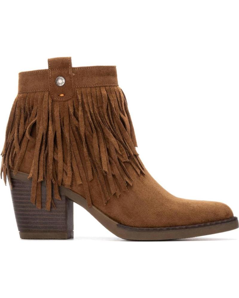 BOTA REFRESH 172966 CAMEL CON FLECOS ESTILO COWBOY CAMEL