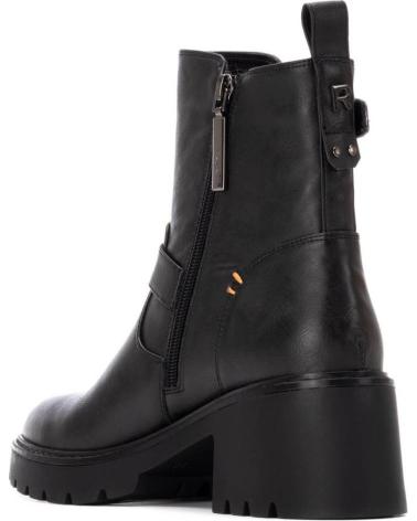 BOTÍN REFRESH 172973 NEGRO CON HEBILLAS Y SUELA TRACK NEGRO