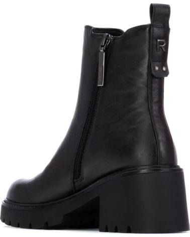 REFRESH CHELSEA-STIEFELETTE 172974 SCHWARZ MIT ABSATZ UND PROFILSOHLE NEGRO