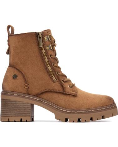 BOTINES REFRESH 173022 TAUPE CON CORDONES Y CREMALLERA TAUPE