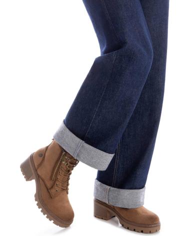 BOTINES REFRESH 173022 TAUPE CON CORDONES Y CREMALLERA TAUPE